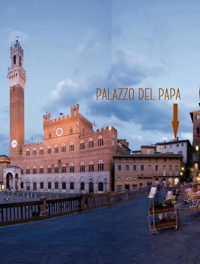 بيت ضيافة فندق Palazzo Del Papa سيينا